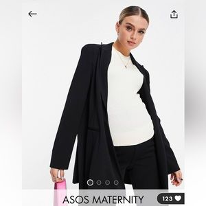 ASOS Maternity Belted Suit Blazer - US Size 10